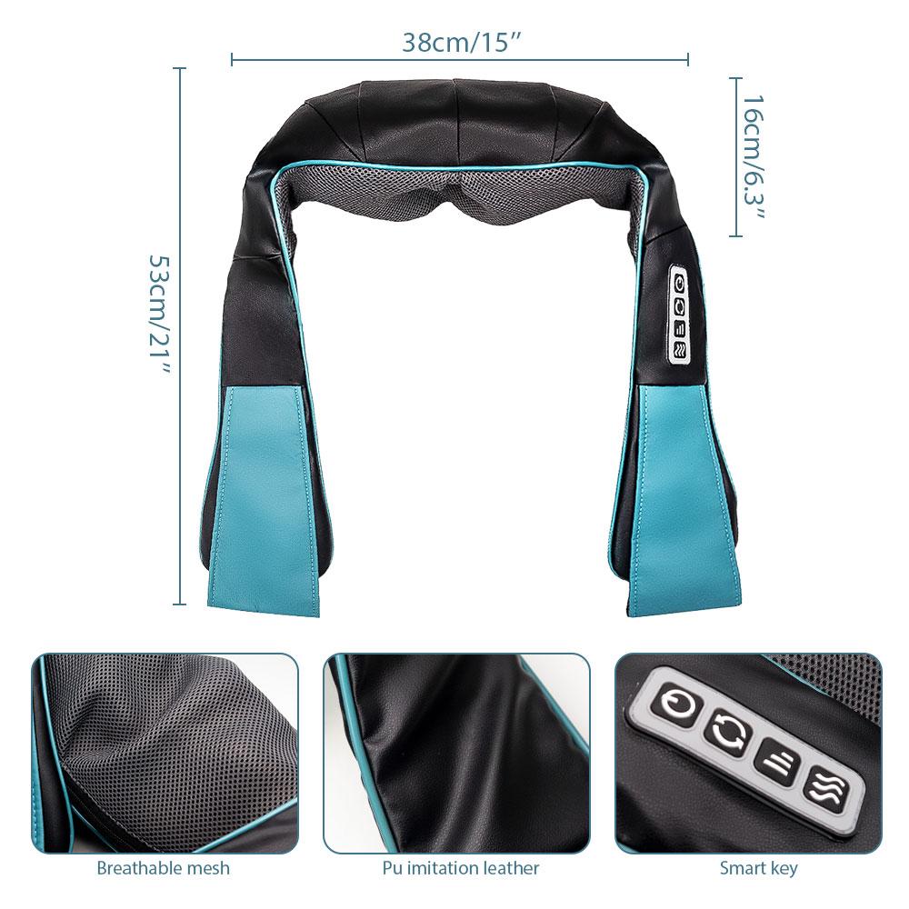 Massaggiatore Shiatsu Collo & Schiena con Calore | Shiatsu Neck & Back Massager with Heat