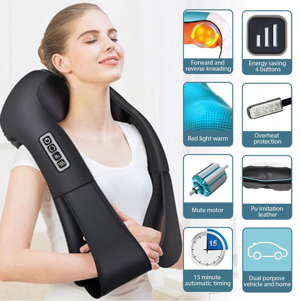 Massaggiatore Shiatsu Collo & Schiena con Calore | Shiatsu Neck & Back Massager with Heat